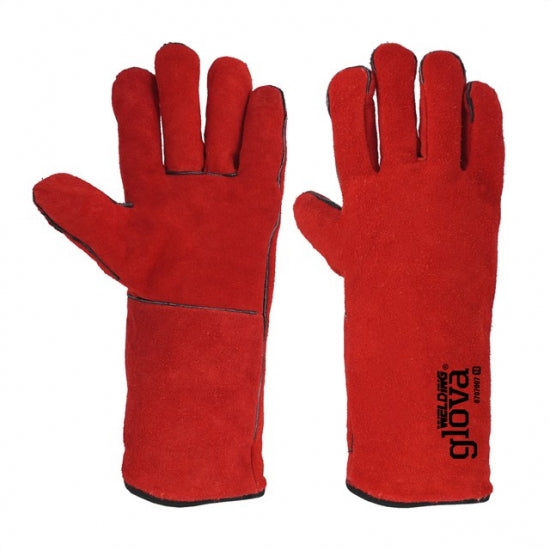 Luva Soldador Crute Vermelho 35 CM