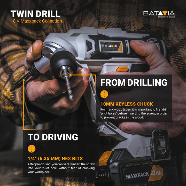 Aparafusadora Percussão Twin Drill 18V 7063778