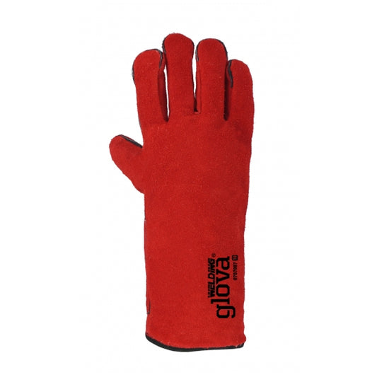 Luva Soldador Crute Vermelho 35 CM