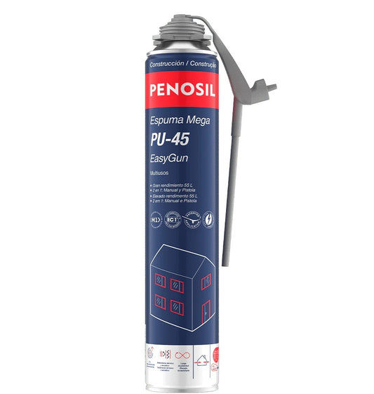 Espuma Mega PU-45 - Easygun Alto Rendimento 2 em 1