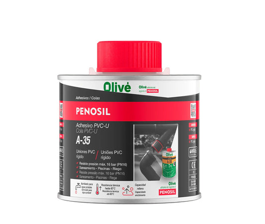 Cola PVC-U A-35 - Cola tubagens e acessórios Alta Pressão